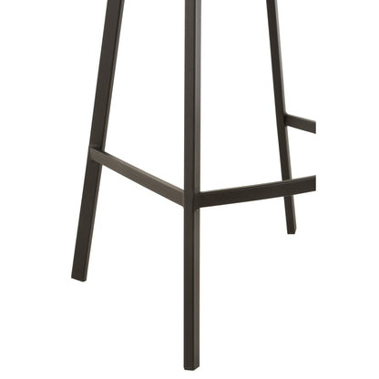 Sgabello da bar Stephane Tessuto/Metallo Grigio scuro – J-Line