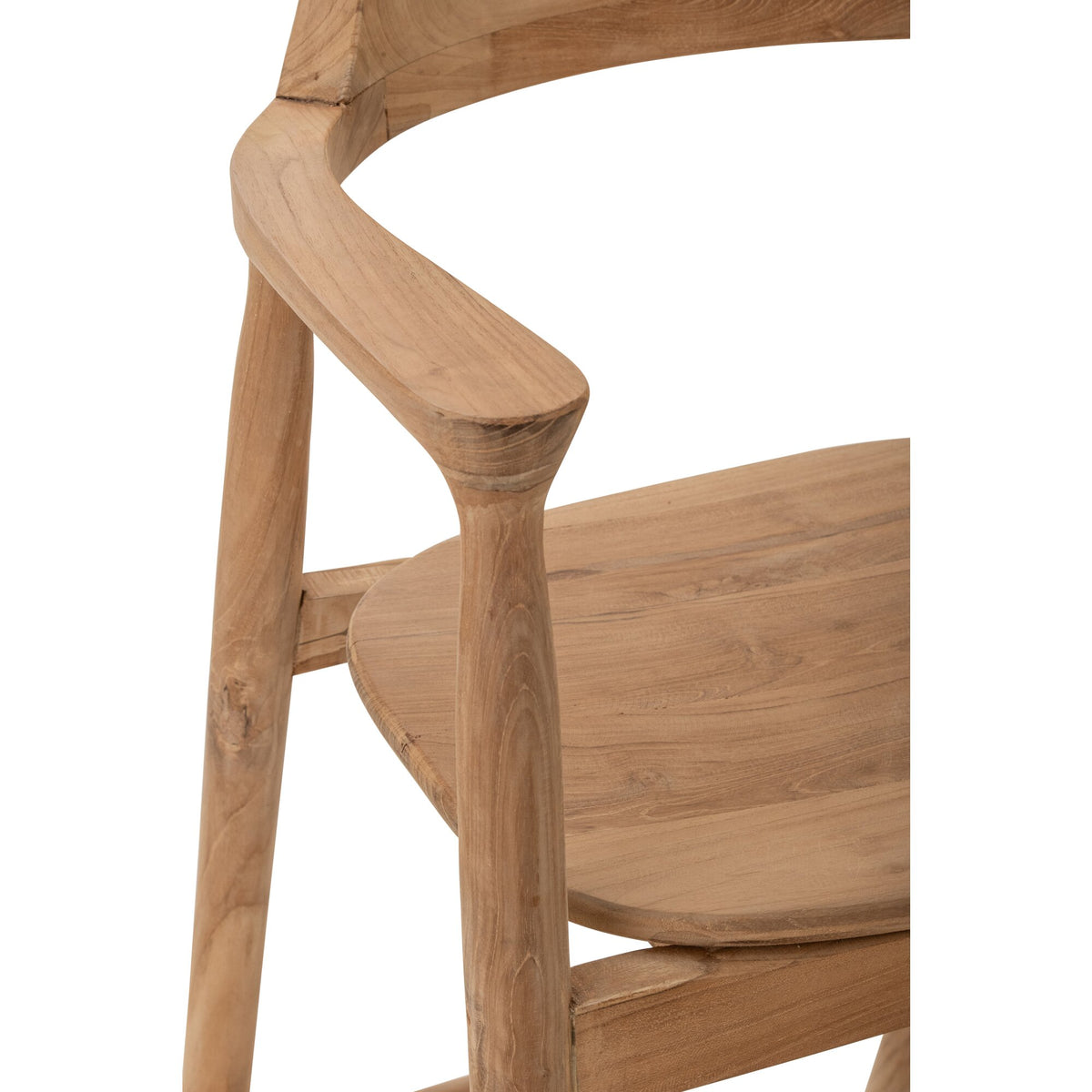 Sgabello da bar in teak naturale J-Line
