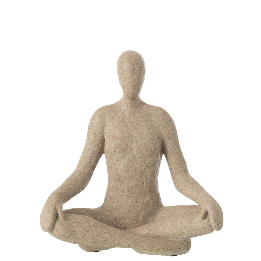 Scultura Yoga in resina beige J-Line