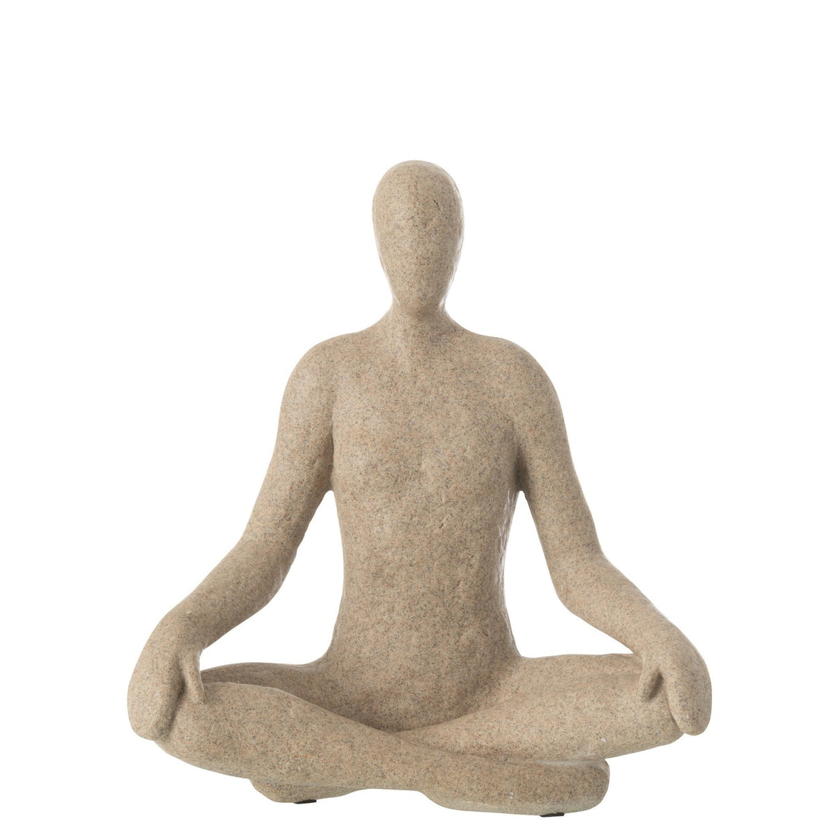 Scultura Yoga in resina beige J-Line