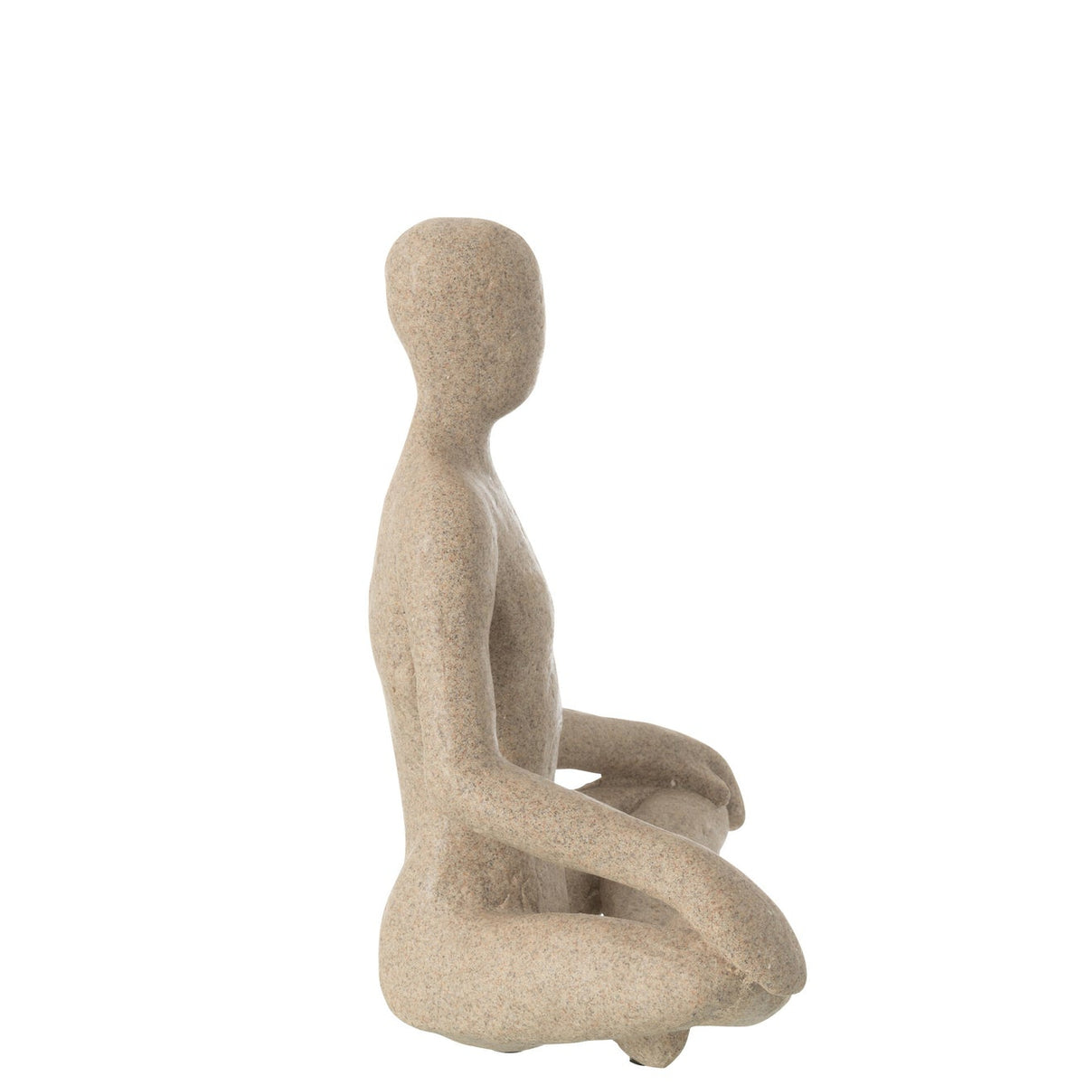 Scultura Yoga in resina beige J-Line