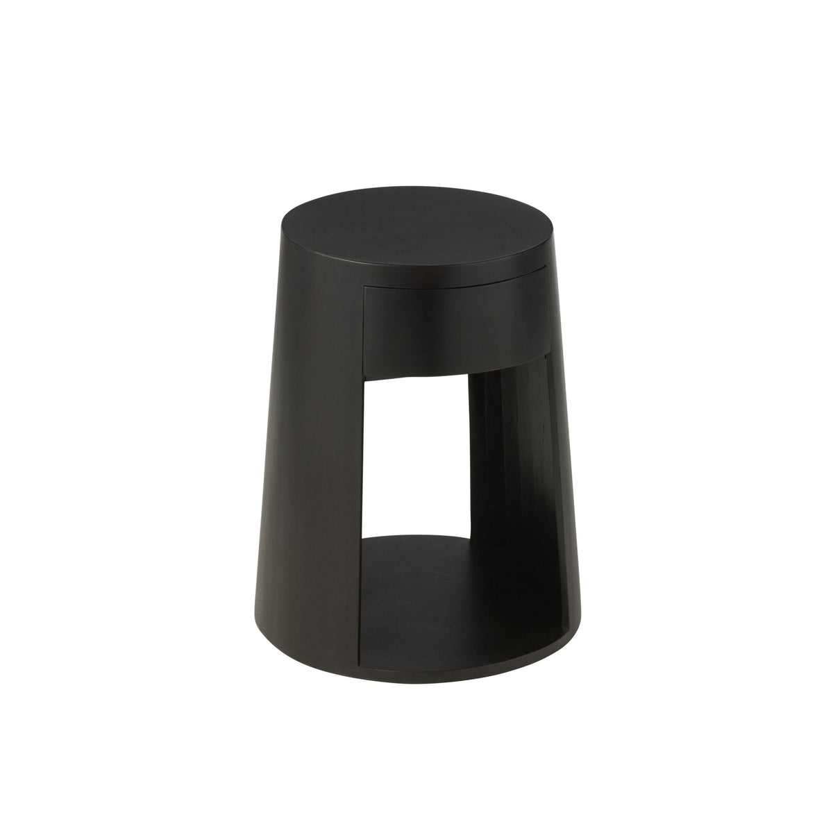 Tavolino Drawn Legno di Mango/MDF Nero J-Line