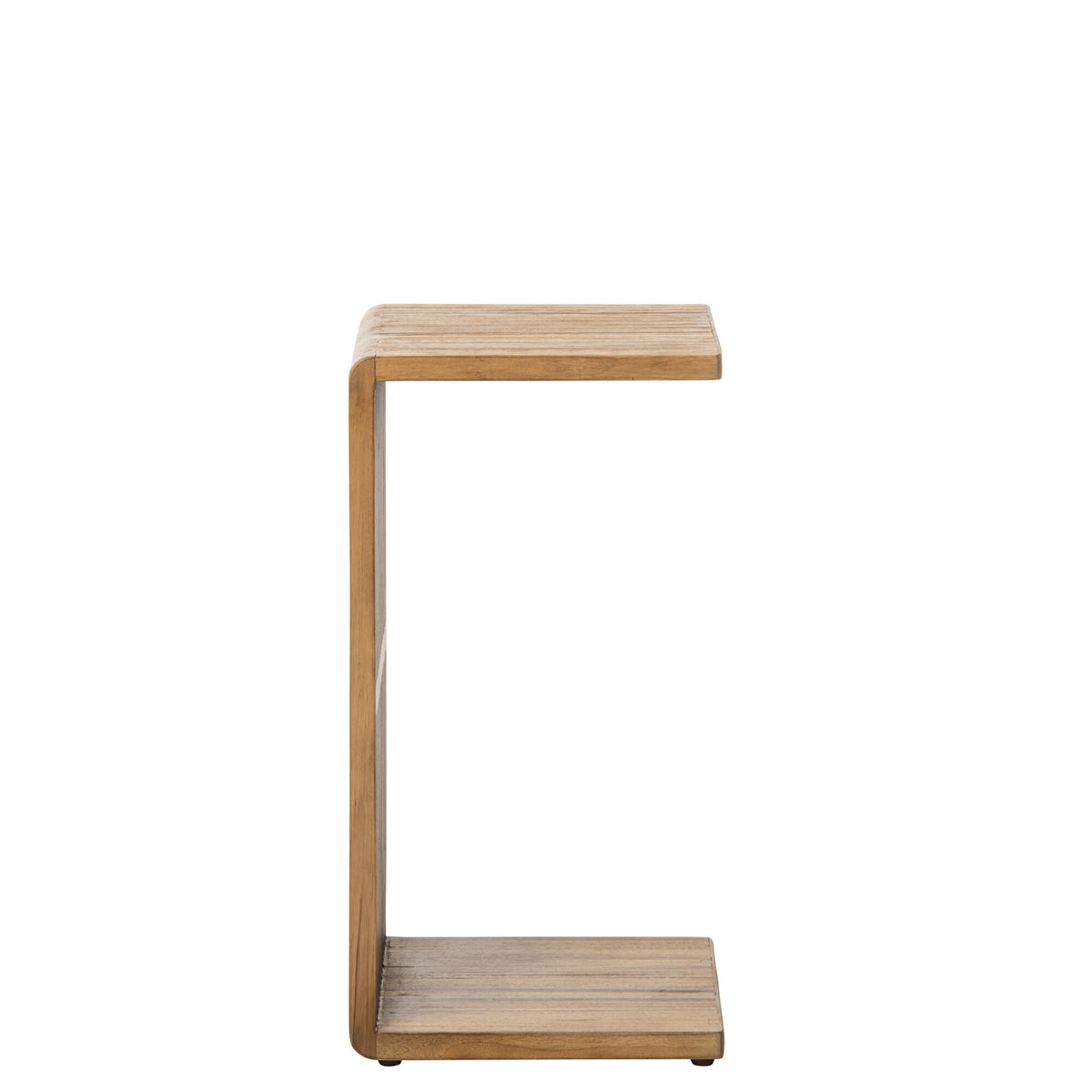 Tavolino a listelli in legno riciclato naturale J-Line