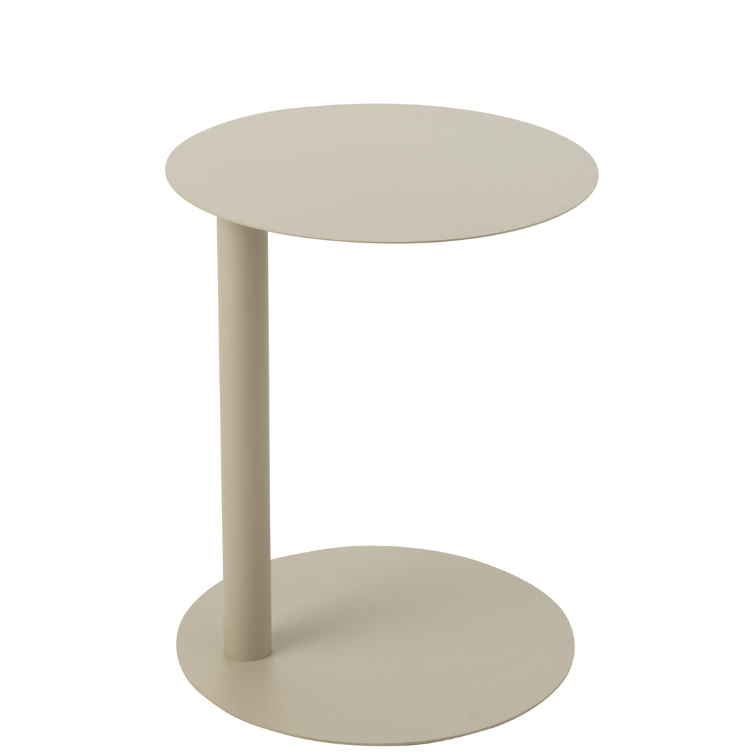 Tavolino Rotondo Metallo Beige J-Line