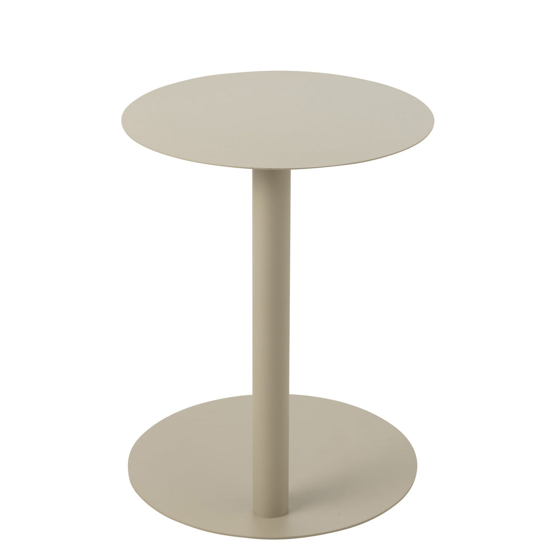 Tavolino Rotondo Metallo Beige J-Line