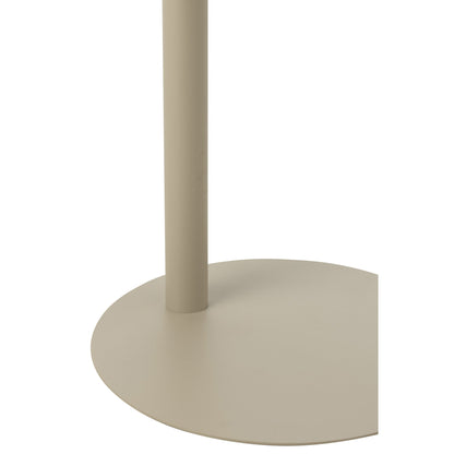 Tavolino Rotondo Metallo Beige J-Line