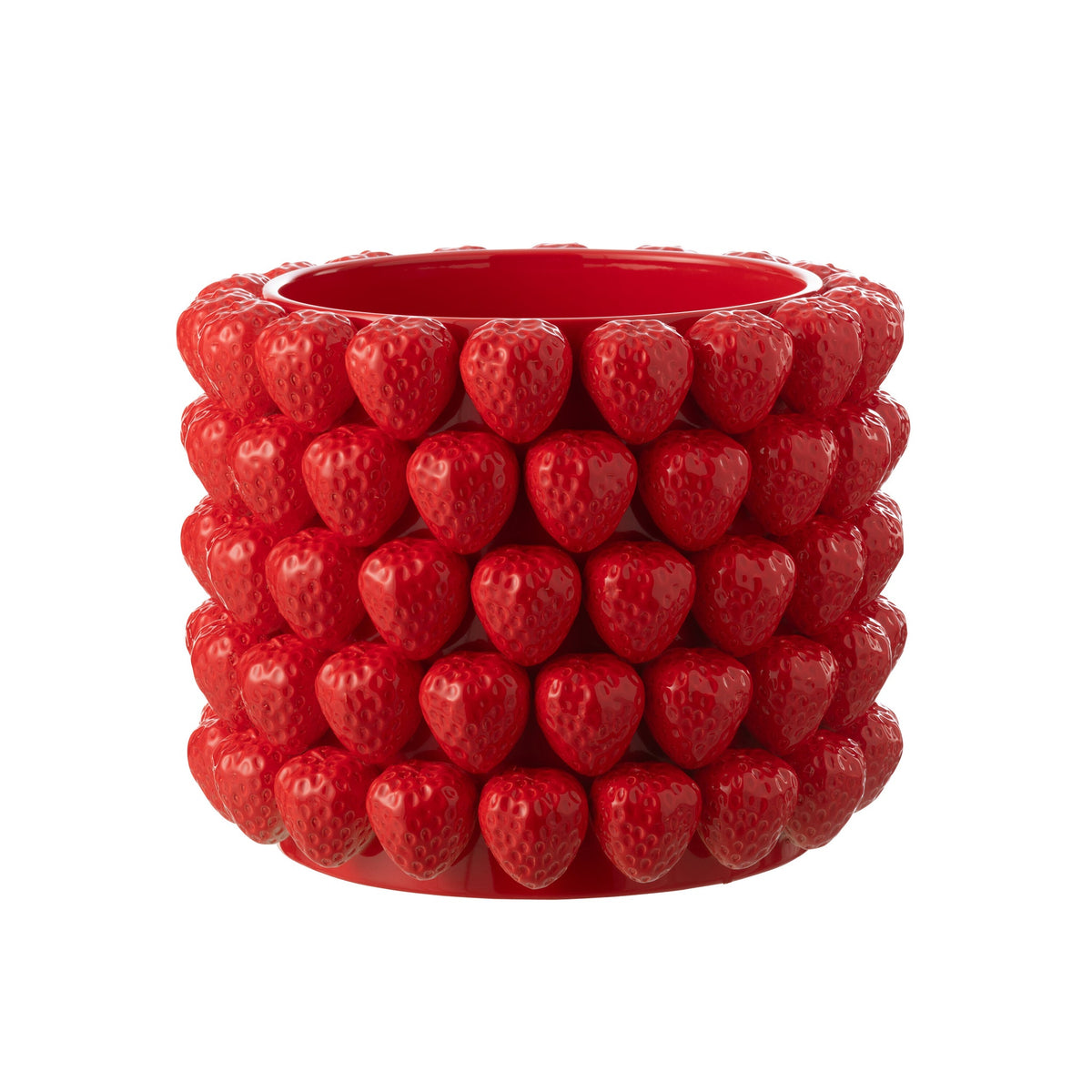Vaso Fragole Ceramica Rosso Extra Large J-Line
