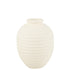 Bloempot Ovaal Terracotta Wit Large 66cm - Pot - J-Line - livinglovely.nl