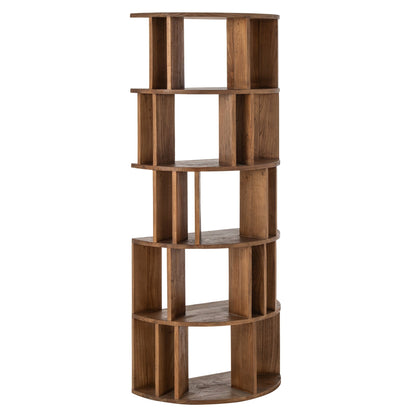 Libreria a semicerchio Mindi in legno naturale J-Line