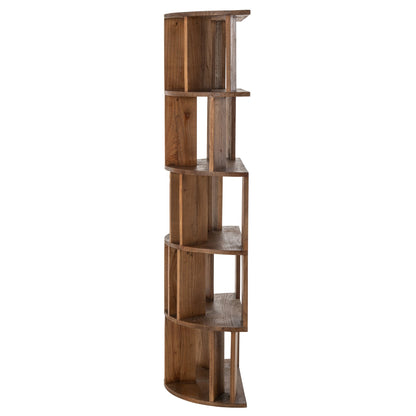 Libreria a semicerchio Mindi in legno naturale J-Line