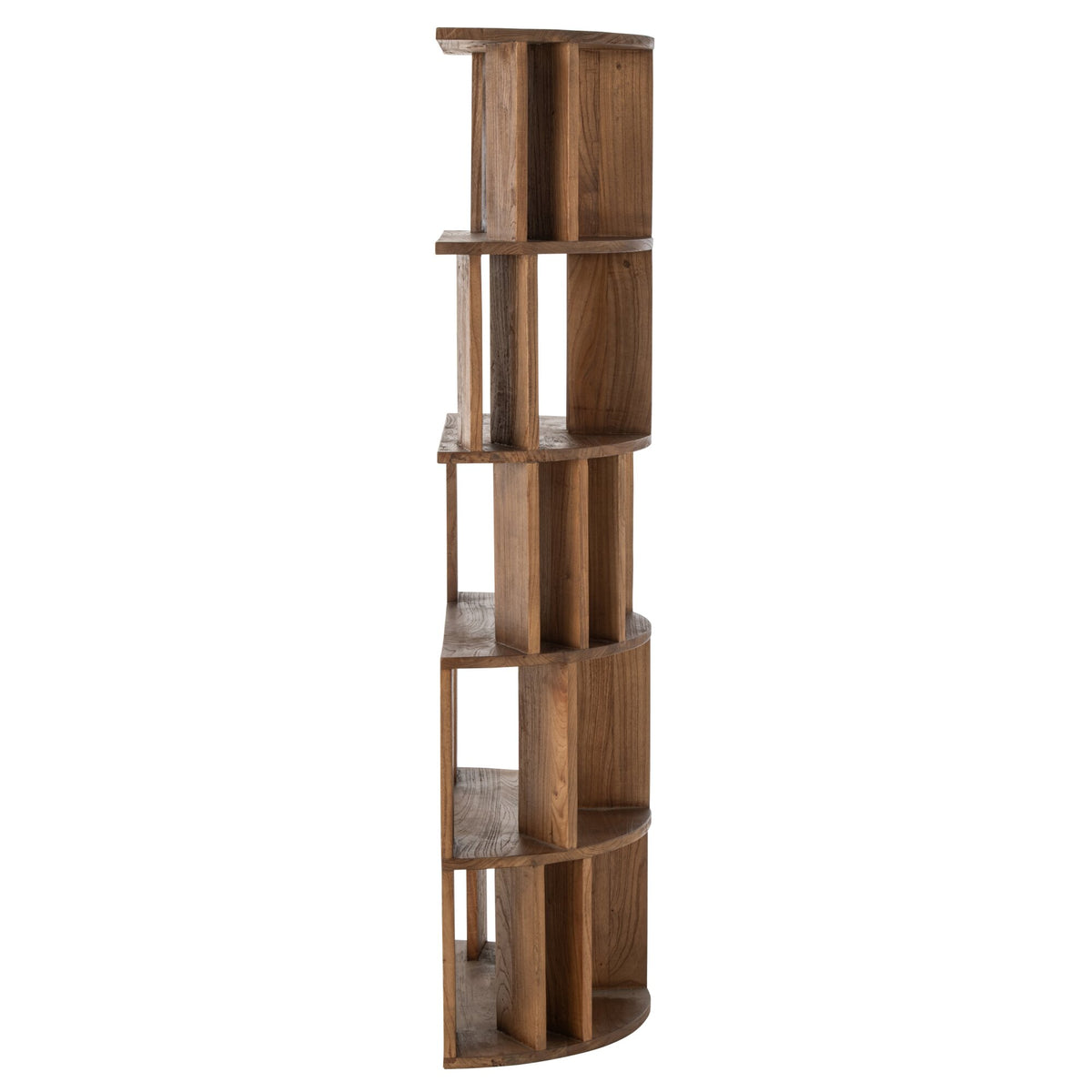 Libreria a semicerchio Mindi in legno naturale J-Line