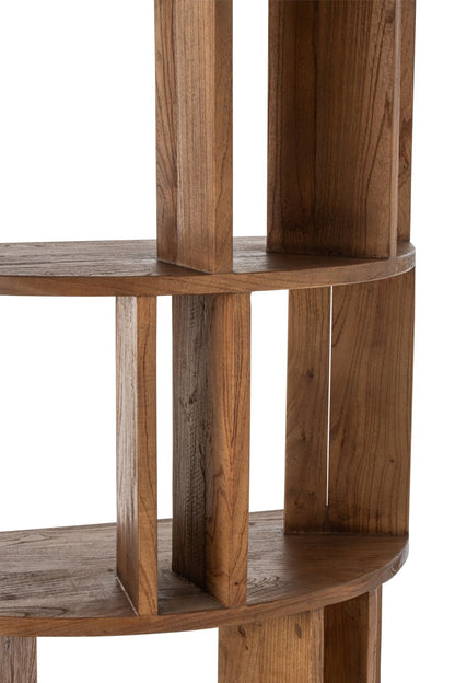 Libreria a semicerchio Mindi in legno naturale J-Line