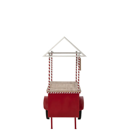 Buffet Kiosk Metallo Rosso/Bianco J-Line
