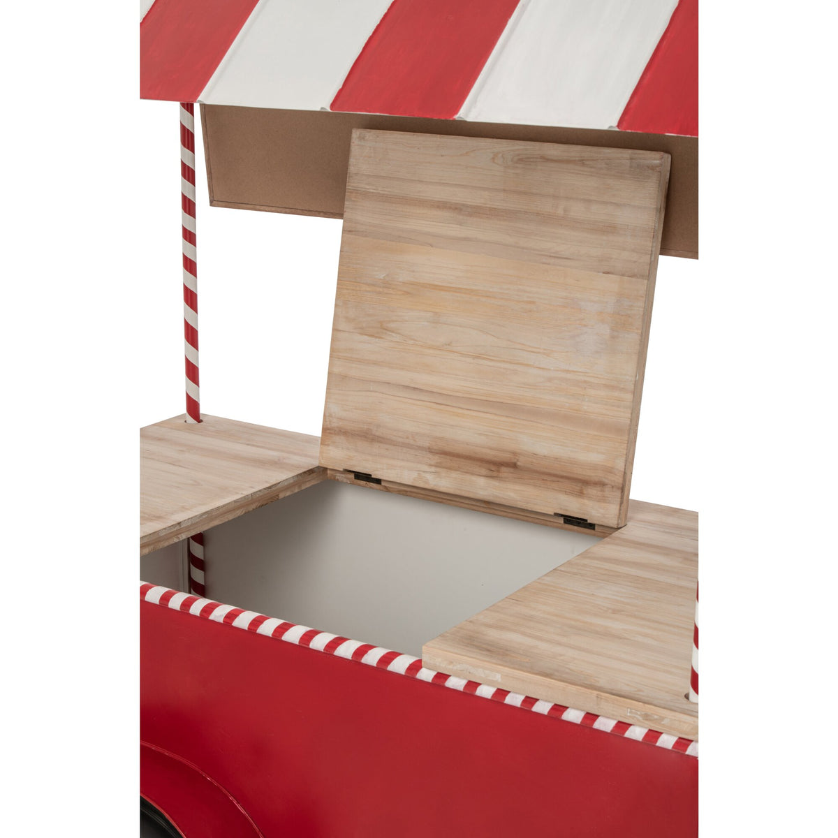 Buffet Kiosk Metallo Rosso/Bianco J-Line