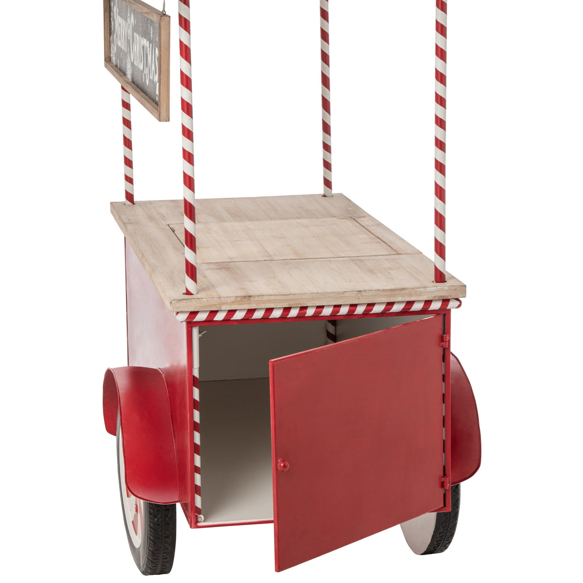 Buffet Kiosk Metallo Rosso/Bianco J-Line