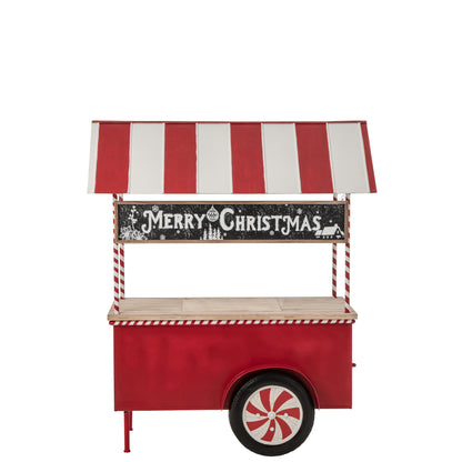 Buffet Kiosk Metallo Rosso/Bianco J-Line
