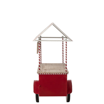 Buffet Kiosk Metallo Rosso/Bianco J-Line