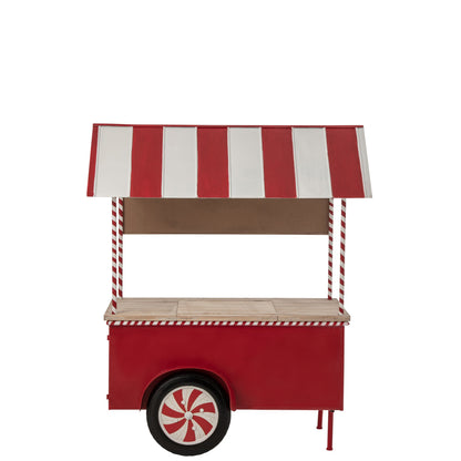 Buffet Kiosk Metallo Rosso/Bianco J-Line
