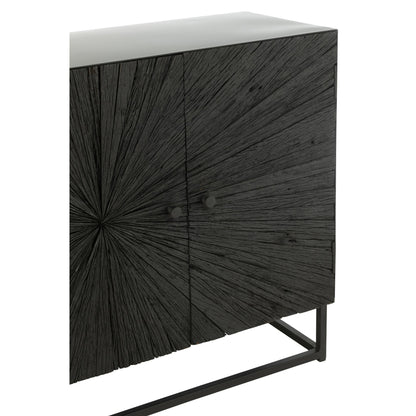 Credenza Shanil Legno/Ferro Nero J-Line
