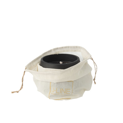 Buitenkaars Cement Zwart Small -18u