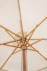 Canvas Parasol - Touwfringe Créme - 250cm - Parasol - Todo Bien - livinglovely.nl