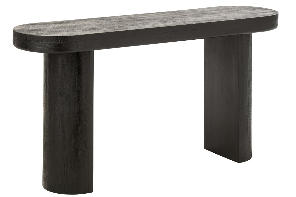 Consolle in legno di mango nero/naturale J-Line