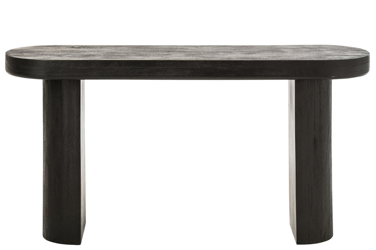 Consolle in legno di mango nero/naturale J-Line