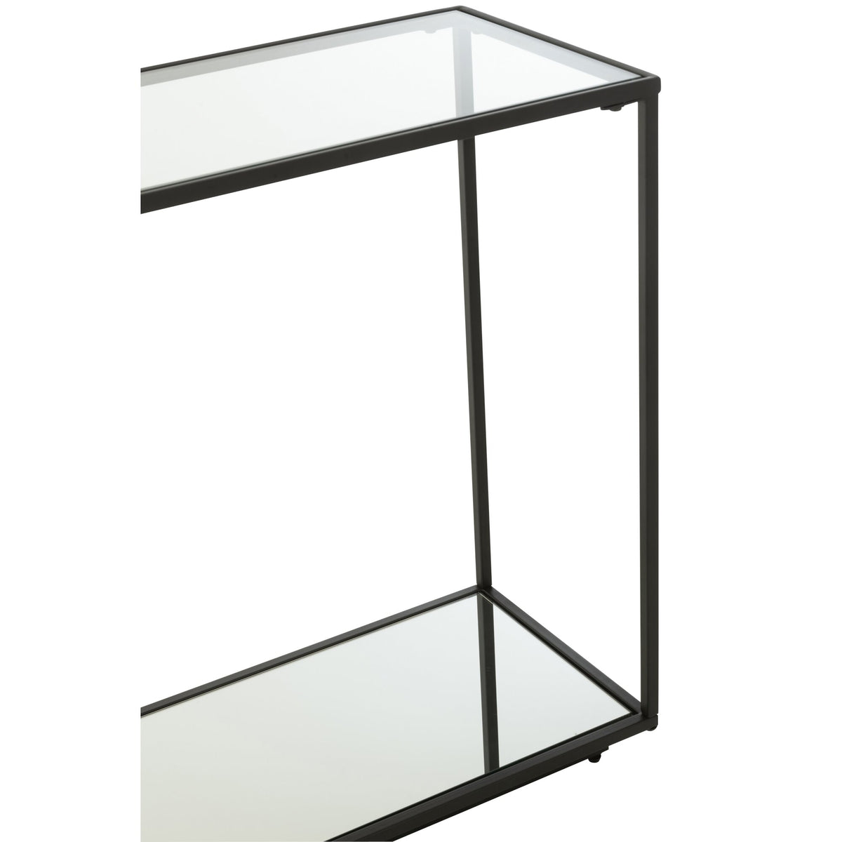 Consolle Metallo/Vetro Nero J-Line
