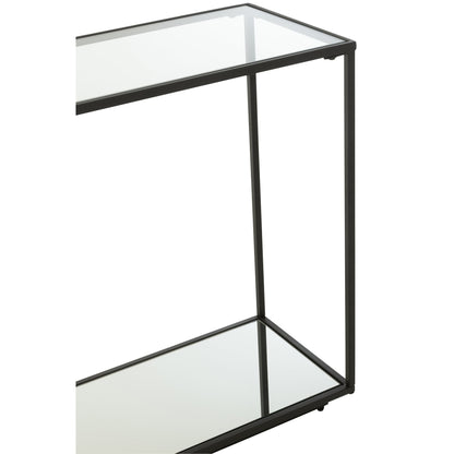 Consolle Metallo/Vetro Nero J-Line