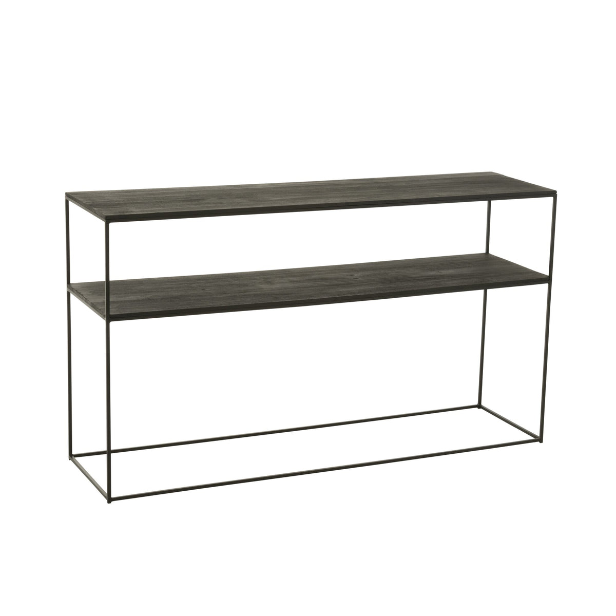 Consolle Rettangolare Legno Riciclato/Metallo Nero J-Line