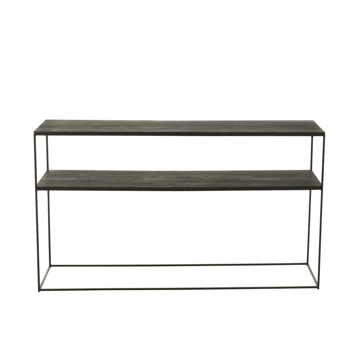 Consolle Rettangolare Legno Riciclato/Metallo Nero J-Line