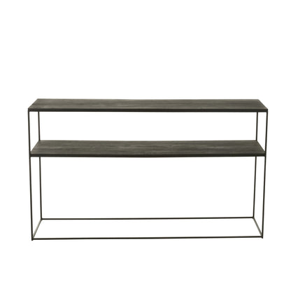 Consolle Rettangolare Legno Riciclato/Metallo Nero J-Line