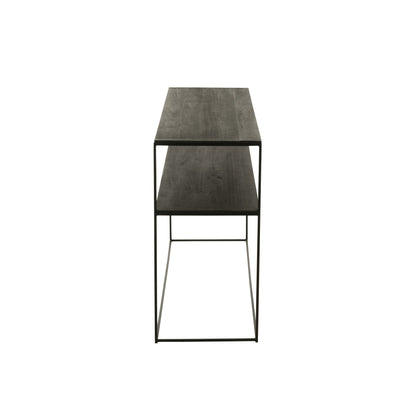 Consolle Rettangolare Legno Riciclato/Metallo Nero J-Line