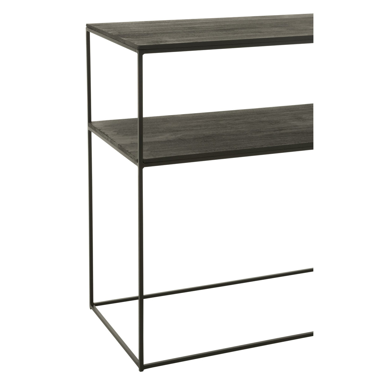 Consolle Rettangolare Legno Riciclato/Metallo Nero J-Line
