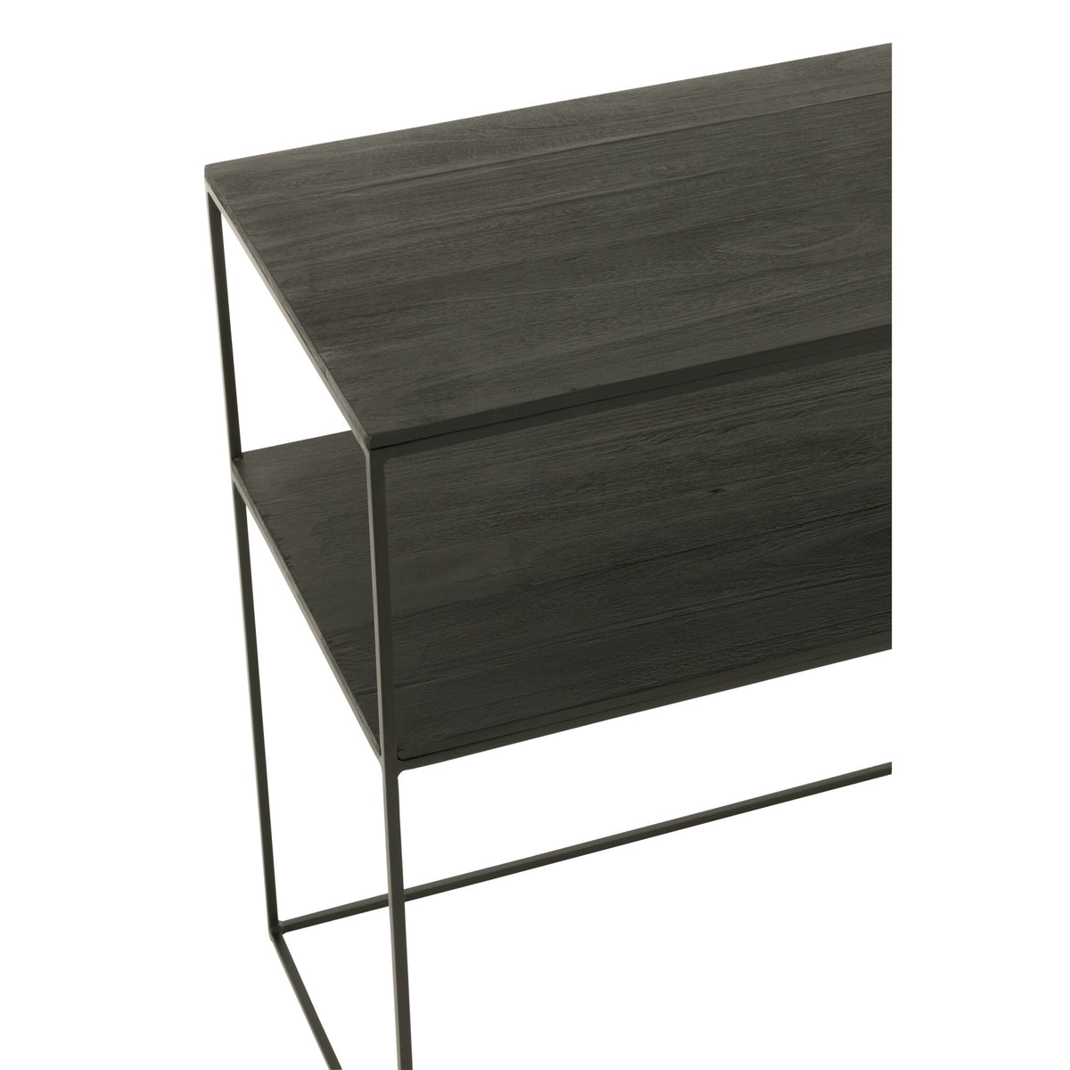 Consolle Rettangolare Legno Riciclato/Metallo Nero J-Line