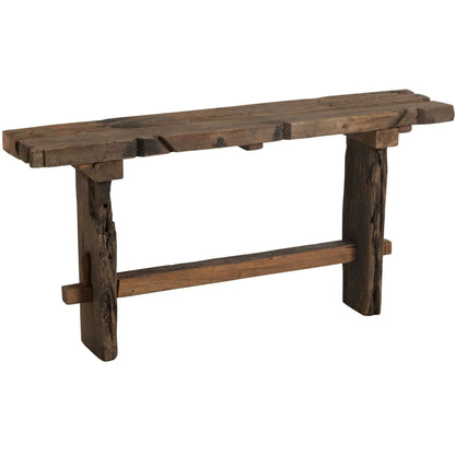 Consolle in legno grezzo riciclato marrone J-Line