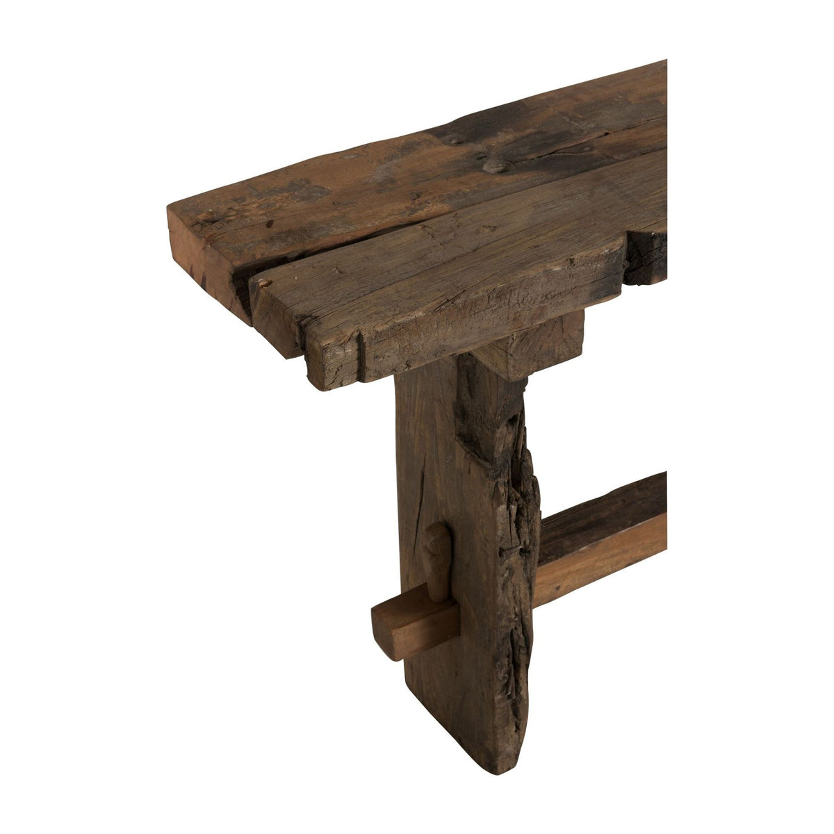 Consolle in legno grezzo riciclato marrone J-Line