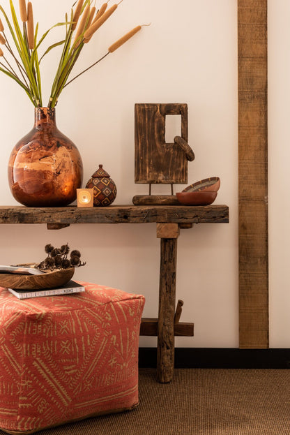 Consolle in legno grezzo riciclato marrone J-Line