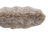 Cushion Wave Polyester Taupe 45x45cm - Kussen - J-Line - livinglovely.nl