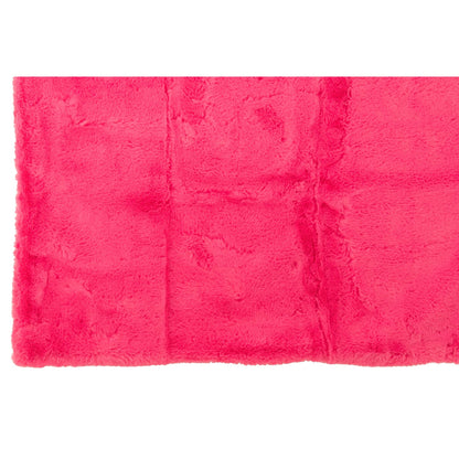 Coperta Cutie in poliestere rosa fluo L130x180 cm J-Line