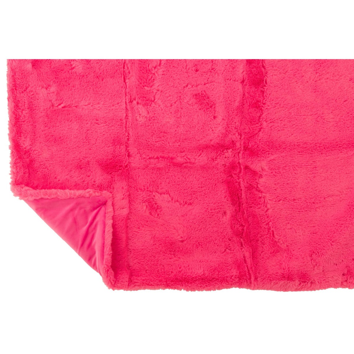 Coperta Cutie in poliestere rosa fluo L130x180 cm J-Line
