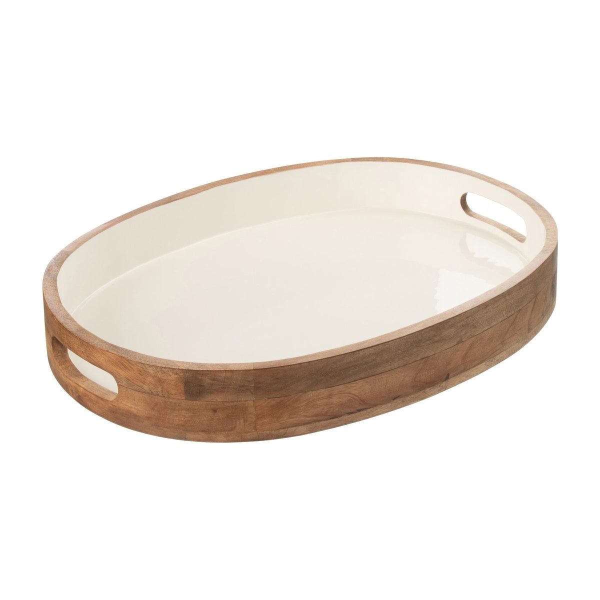 Vassoi Kos in legno di mango marrone/bianco J-Line