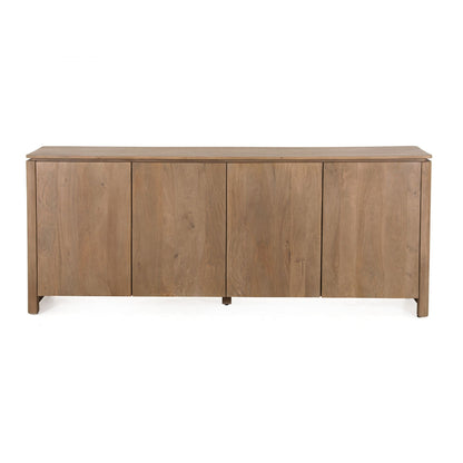 Dressoir Dallas van Starfurn in naturel mangohout, 210 cm breed en 85 cm hoog