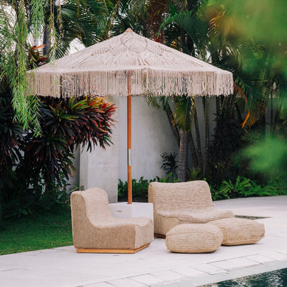 Pouf da esterno Hampton in corda di sisal Todo Bien