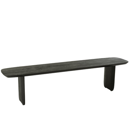 Panca da pranzo in legno di acacia nera 190 cm J-Line