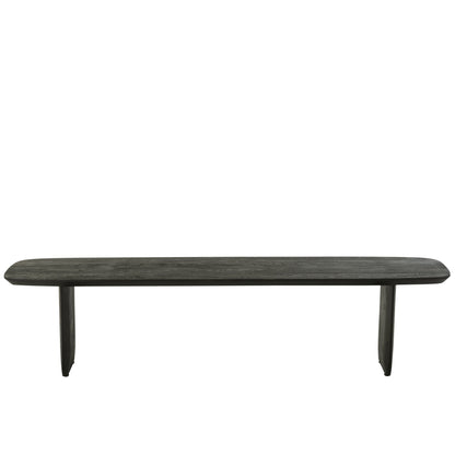 Panca da pranzo in legno di acacia nera 190 cm J-Line