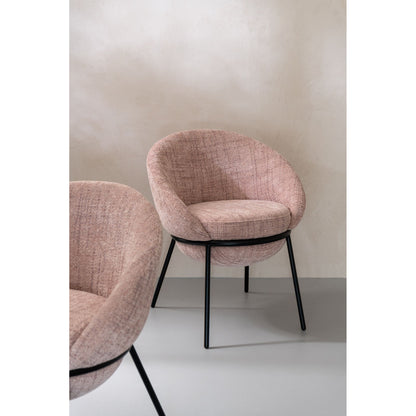 Eetkamerstoel Licht Roze- J-Line