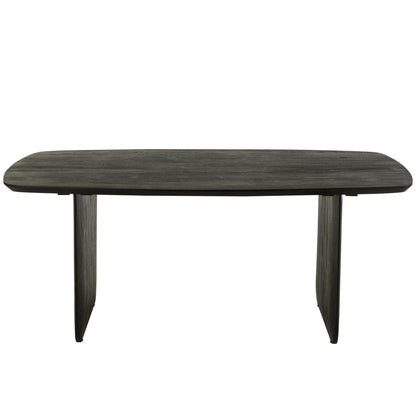 Tavolo da pranzo in legno di acacia nero 190x100 cm J-Line
