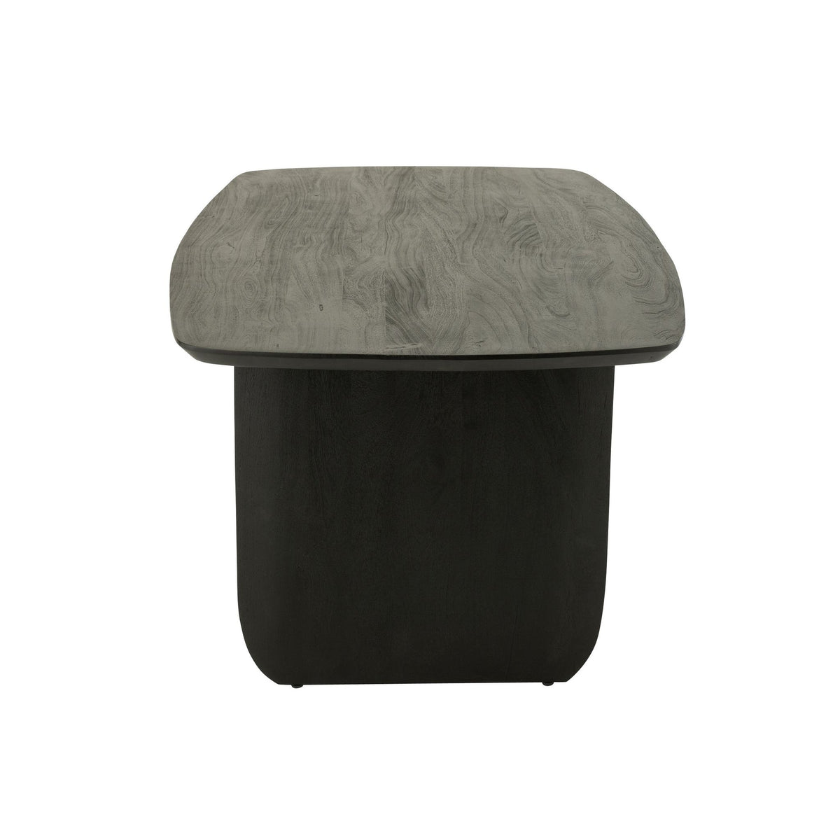 Tavolo da pranzo in legno di acacia nero 190x100 cm J-Line