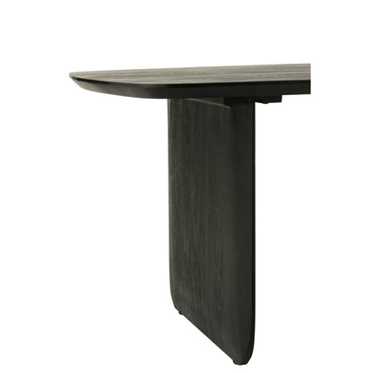 Tavolo da pranzo in legno di acacia nero 190x100 cm J-Line
